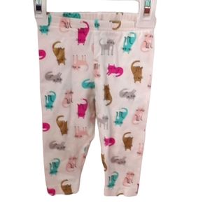 Carters baby girl size 9 months cat leggings